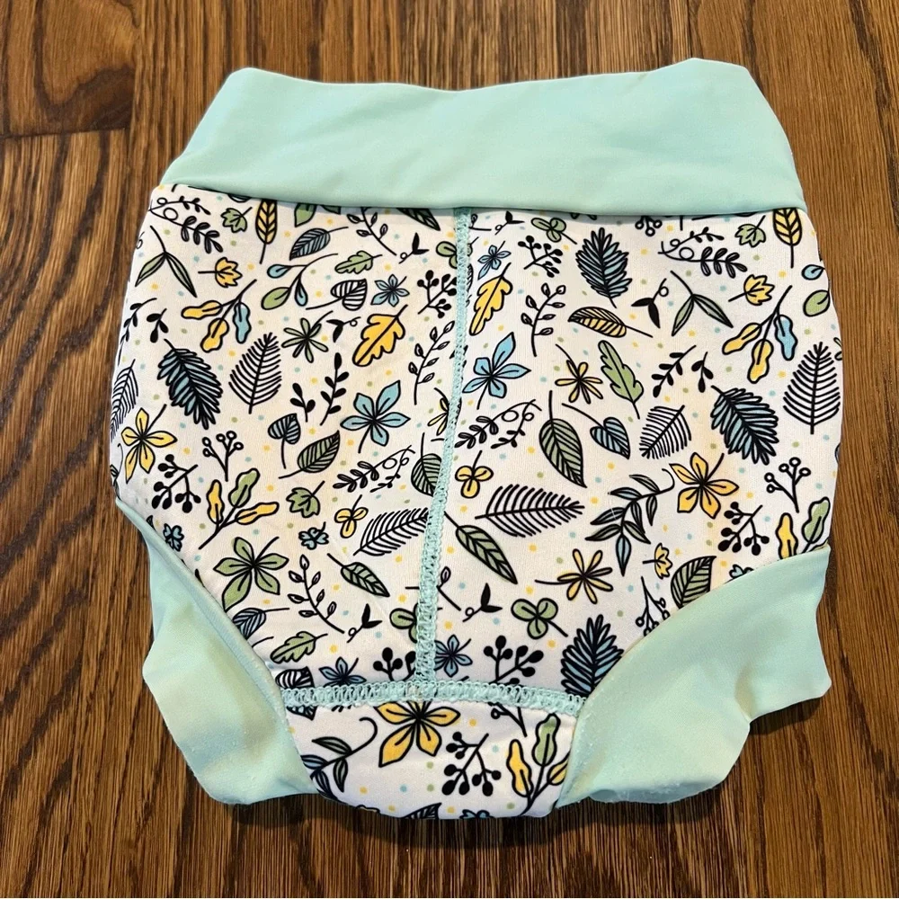 Swim About and Finis Kids Swim Diaper Set - Blue and Mint. Size 2T
